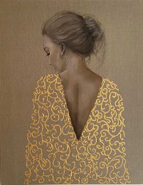 Vrouw-met-de-gouden-jurk-foto